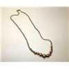 Image 1 : Sterling Silver 925 Graduated Beads Necklace