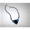 Image 1 : Native American Onyx Lapis Fringe Necklace