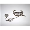 Image 1 : Southwestern Silver Dream Catcher Bracelet Ring