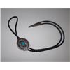 Image 1 : Native American Navajo Nickel Silver Turquoise Bolo