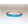 Image 1 : Zuni Sterling Silver Inlay Turquoise Cuff Bracelet