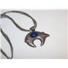 Image 1 : Native American Navajo Sterling Silver Lapis Bear