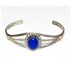 Image 1 : Navajo Sterling Silver Lapis Bracelet