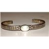 Image 1 : Navajo Sterling Silver Mother of Pearl Cuff Bracelet