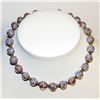 Image 1 : Vintage Murano Venetian Glass Sommerso Bead Necklace