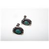 Image 1 : Old Pawn Native American Sterling Silver Turquoise Screw Back Earrings