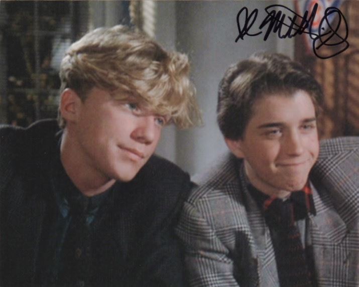 Ilan Mitchell Smith Signed Photo With Anthony Michael Hall From Weird Science