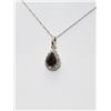 Image 2 : Lovely Spessartite Garnet & Diamond Pendant