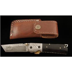 Damascus Steel Folding Knife
