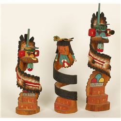 Lot of 3 Kachina Dolls
