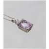 Image 2 : Kunzite & Diamond Pendant
