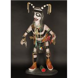 Large Handcarved Clown Dancer Kachina