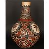 Image 2 : Beautiful Polychrome Pot Entitled "Insects"