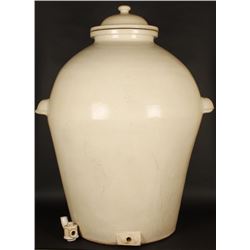 Huge Antique 1882 dated Lidded Pot