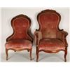 Image 1 : Pair of Victorian Parlor Chairs