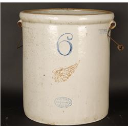 Antique Red Wing #6 Crock