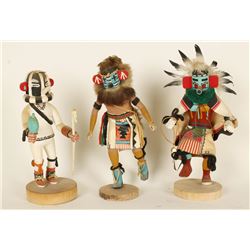 Lot of 3 Kachina Dolls