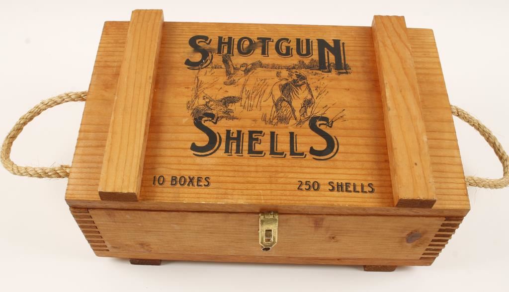Wooden Shotgun Shell Box