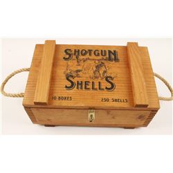 Wooden Shotgun Shell Box