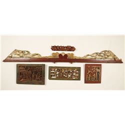 5 Chinese Temple Carvings