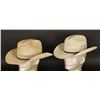 Image 2 : Lot of 2 Straw Cowboy Hats