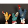 Image 2 : Three Navajo Folk Art Chickens by Matt Yellowman