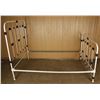 Image 2 : Antique Wrought Iron Black & White Bed Frame
