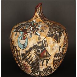 Large Gemez Polychrome Pot