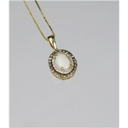 Irresistible Opal & Diamond Pendant
