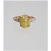 Image 2 : Sensational Oval Opal & Diamond Ring
