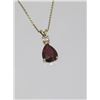 Image 2 : Pretty Pear Shaped Ruby & Diamond Pendant
