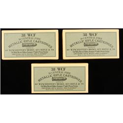 Three Boxes of .38 WCF Ammo