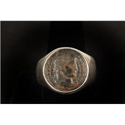 Old Roman Coin Ring