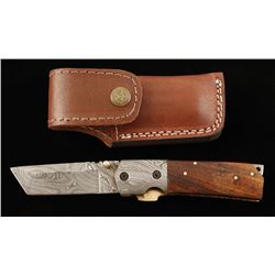 Damascus Steel Folding Knife