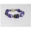 Image 2 : Beautiful ROCKE Designer Amethyst Beaded Bracelet