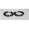 Image 2 : 2 Bold ROCKE Designer Black Beaded Bracelets