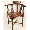 Image 1 : Rosewood Mother of Pearl Inlaid Chair