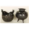 Image 1 : Collection of 2 Santa Clara Blackware Pots
