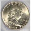 Image 2 : 1954-D FRANKLIN HALF DOLLAR, PCGS MS-64 FBL