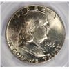 Image 2 : 1955 FRANKLIN HALF DOLLAR, PCGS MS-64 FBL