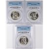 Image 1 : 1957-D, 1958-D & 1959-D FRANKLIN HALF DOLLARS, PCGS MS-64