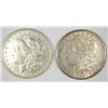Image 1 : MORGAN SILVER DOLLARS: 1881 XF/AU & 1897-S XF/AU