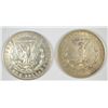 Image 2 : MORGAN SILVER DOLLARS: 1882-S AU & 1900 AU