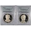 Image 1 : 2-2009 SILVER COMMEM DOLLARS PCGS GRADED PR-69 DCAM: ABE LINCOLN & LOIS BRAILLE