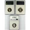Image 2 : (3) SLABBED PROOF WASHINGTON STATEHOOD QUARTERS (GA, NJ, UT SILVER) NGC GRADED