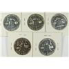 Image 2 : (5) PROOF FRANKLIN HALF DOLLARS (57, 58, 59, 60, 62) GEM PROOF'S