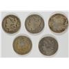 Image 1 : ( 5 ) CIRCULATED MORGAN SILVER DOLLARS: 1881-O1882-O, 1887-O, 1901-O & 1921