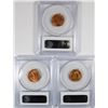 Image 2 : 3 1947-S LINCOLN CENTS PCGS MS-66 RD