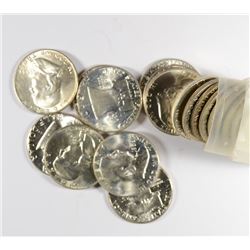 MIXED ROLL OF 58-P,D FRANKLIN HALVES 12-D, 8-P