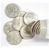 Image 1 : CH BU NEVER CLEANED ROLL OF WALKING LIBERTY HALF DOLLARS:  (5) 1941 & (15) 1942